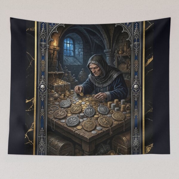 Item preview, Nine of Seals - tarot card designed and sold by Studio77-Gothic.