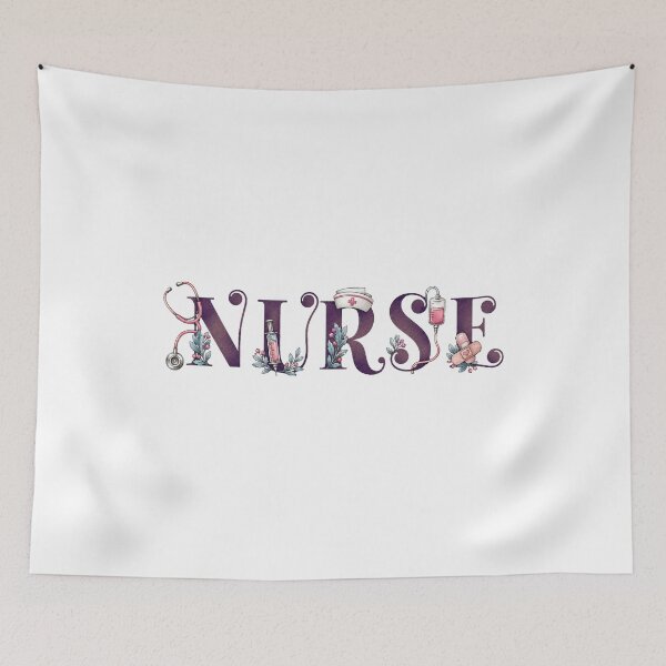 Item preview, NURSE Pastel Medical Lettering designed and sold by YNELENT.