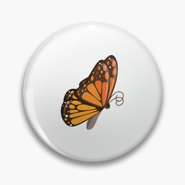 Item preview, Cute Orange Monarch Butterfly Vector Illustration Drawing designed and sold by somimalikkk.