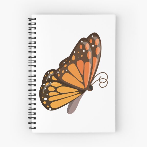 Item preview, Cute Orange Monarch Butterfly Vector Illustration Drawing designed and sold by somimalikkk.