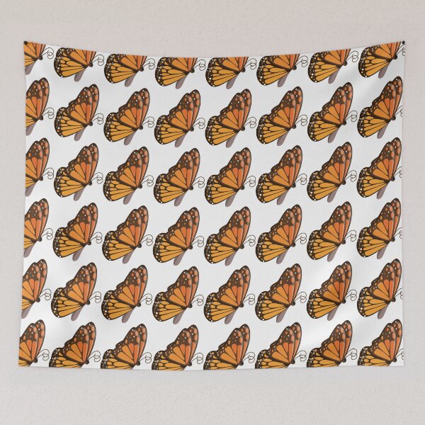 Item preview, Cute Orange Monarch Butterfly Vector Illustration Drawing designed and sold by somimalikkk.