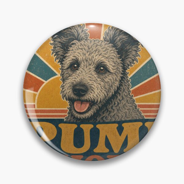 Item preview, Pumi Retro Sunset Emblem Pumi Mom designed and sold by BoosterShop.