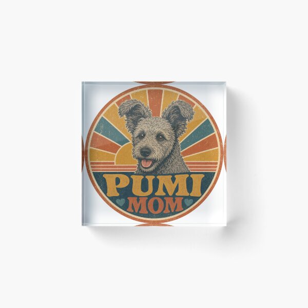 Item preview, Pumi Retro Sunset Emblem Pumi Mom designed and sold by BoosterShop.