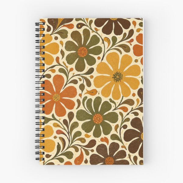 Item preview, Groovy Daisy Bloom Retro 70s Floral Seamless Pattern designed and sold by Golden Era Studio.