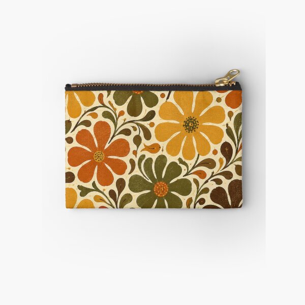 Item preview, Groovy Daisy Bloom Retro 70s Floral Seamless Pattern designed and sold by Golden Era Studio.