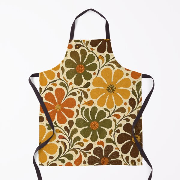 Item preview, Groovy Daisy Bloom Retro 70s Floral Seamless Pattern designed and sold by Golden Era Studio.