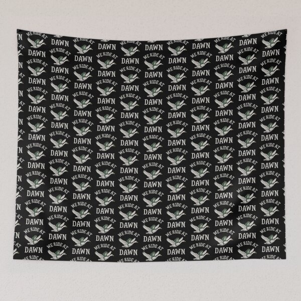Item preview, We Ride at Dawn Funny Frog Riding Goose Morning Adventure Humor designed and sold by Cree8if.