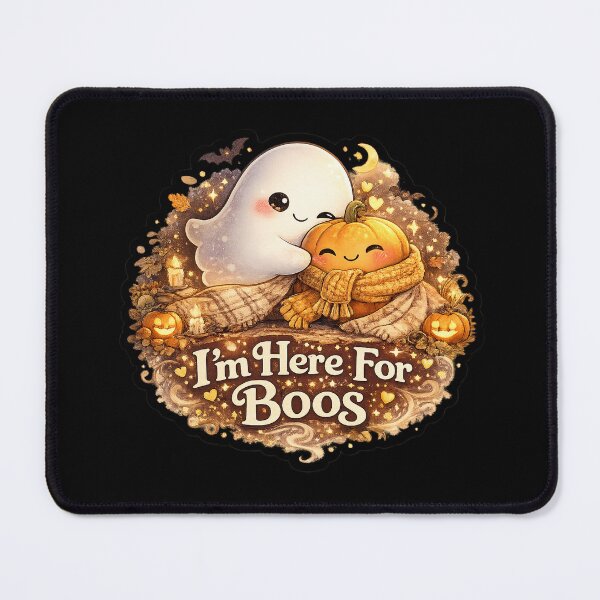 Item preview, I'm Here For Boos Cute Ghost & Pumpkin Hug Halloween Sticker designed and sold by RDcollections.