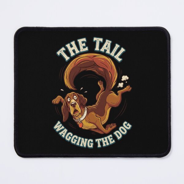Item preview, The Tail Wagging The Dog Funny Idiom Cartoon Puppy Gift designed and sold by khaled-bahaa.
