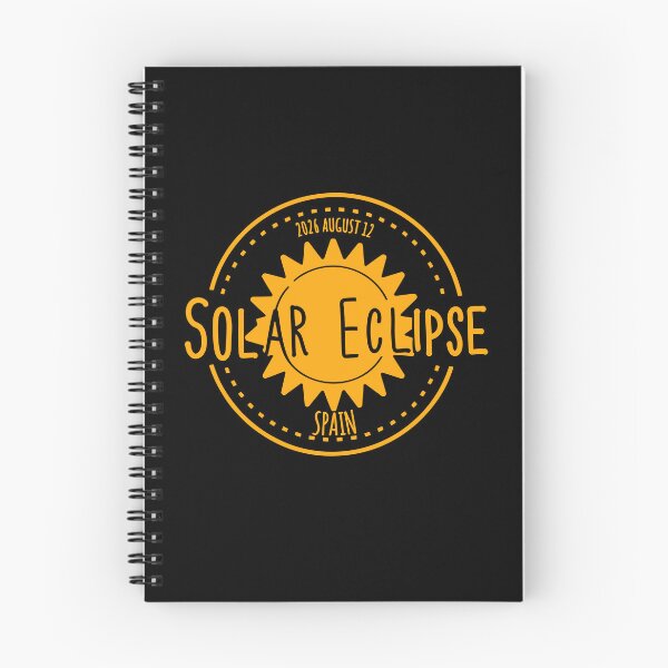 Item preview, Spain 2026 august 12 Solar Eclipse Orange color design designed and sold by EmeraldeaArt.