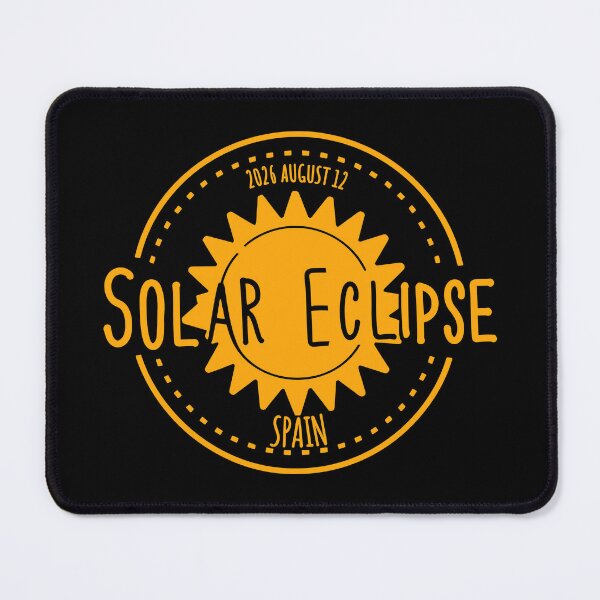 Item preview, Spain 2026 august 12 Solar Eclipse Orange color design designed and sold by EmeraldeaArt.