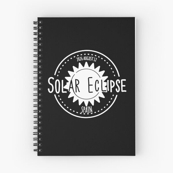 Item preview, Spain 2026 august 12 Solar Eclipse white color design designed and sold by EmeraldeaArt.