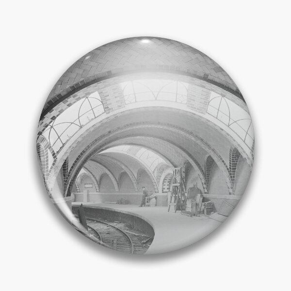 Item preview, 1900 New York City Hall subway station vintage black and white fine art print photograph designed and sold by Astrid Arkhangelsky.