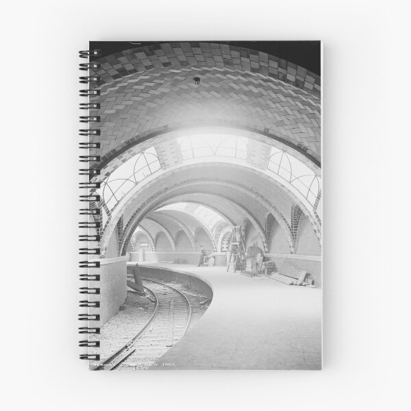 Item preview, 1900 New York City Hall subway station vintage black and white fine art print photograph designed and sold by Astrid Arkhangelsky.