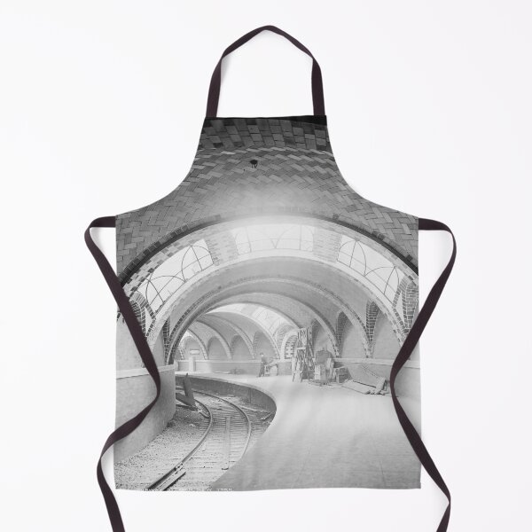 Item preview, 1900 New York City Hall subway station vintage black and white fine art print photograph designed and sold by Astrid Arkhangelsky.