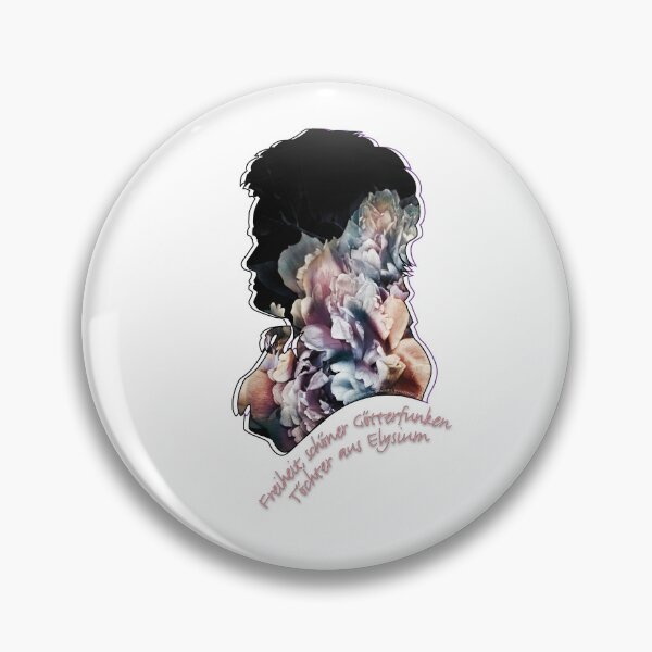 Item preview, Beethoven Bust Floral Black designed and sold by Brunhilde1001.