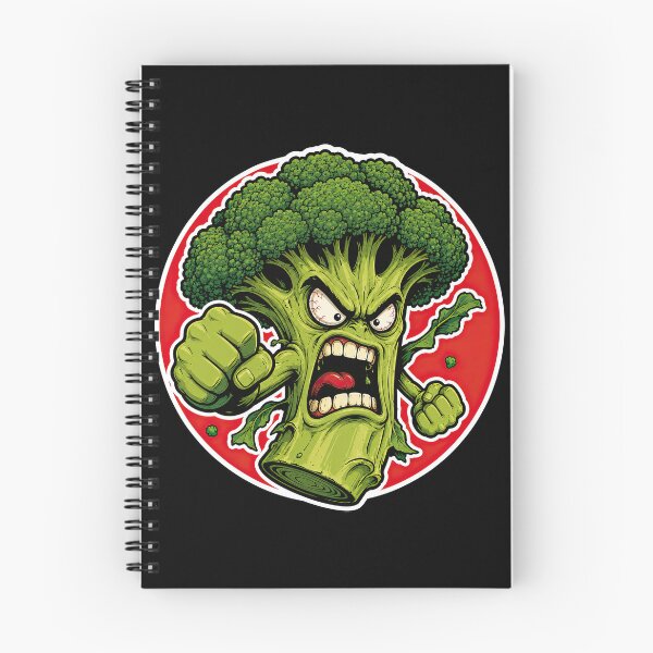 Item preview, Angry Broccoli – Raging Vegetable Retro Cartoon designed and sold by obstinator.
