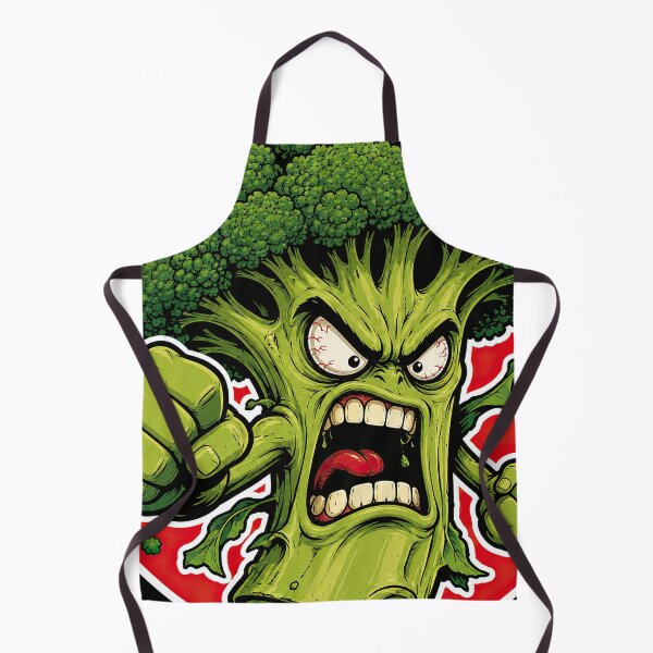 Item preview, Angry Broccoli – Raging Vegetable Retro Cartoon designed and sold by obstinator.