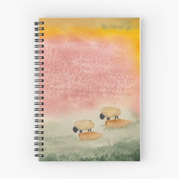 Item preview, Two Sheep Under a Pink Sky designed and sold by EvelinaPinta.