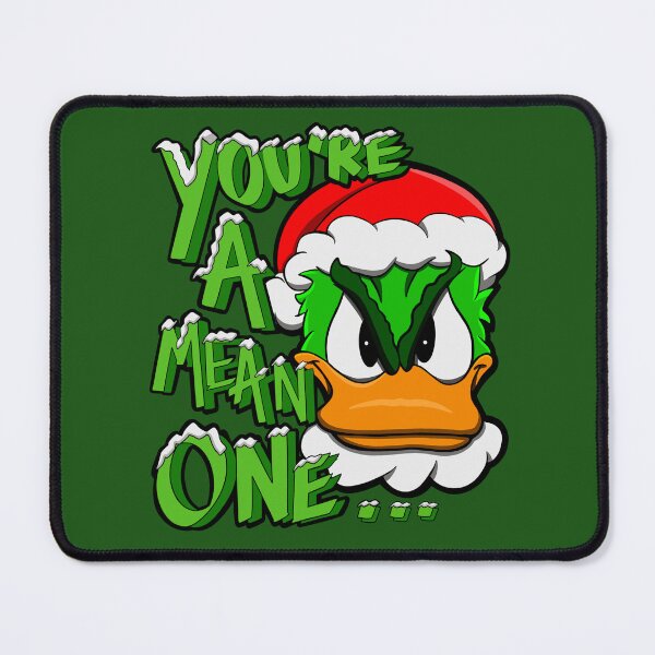 Item preview, Donald Duck Mean One Grinch Christmas Green designed and sold by Jamie Collins.