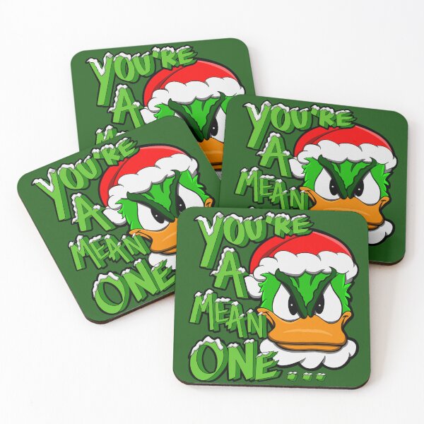 Item preview, Donald Duck Mean One Grinch Christmas Green designed and sold by Jamie Collins.