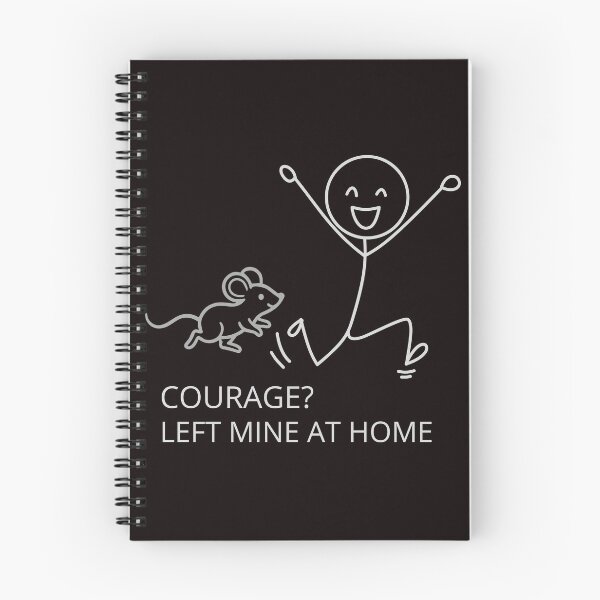 Item preview, Courage? Left Mine at Home – Funny Mouse Humor designed and sold by Tadeusz1.