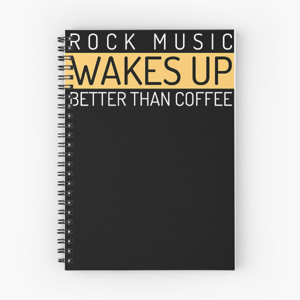 Item preview, Rock music wakes up better than coffee classic t shirt designed and sold by QuirkyCanvad.