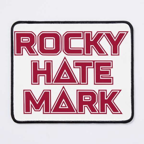 Item preview, Rocky Hate Mark Red Typography designed and sold by Imaginationbeyond.