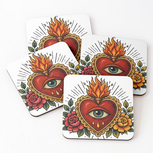 Item preview, Mexican Sacred Hearts designed and sold by vectcd.