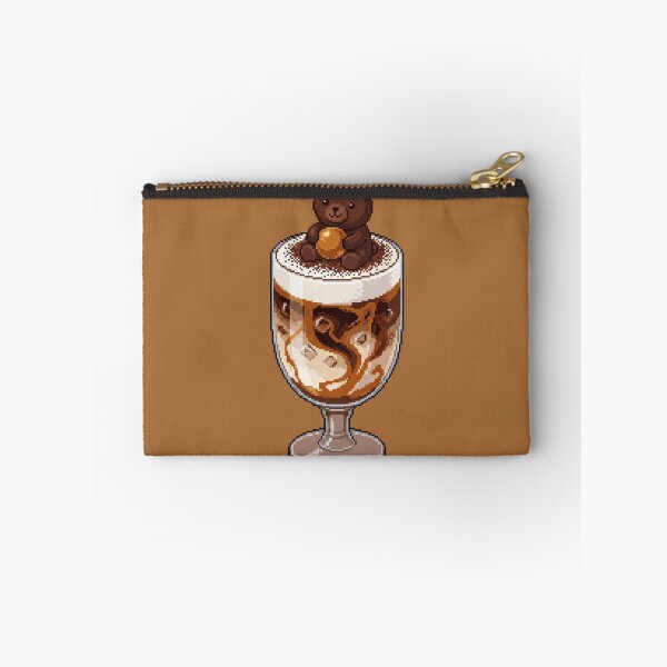 Item preview, Pixel Art Iced Latte with Tiny Bear designed and sold by CaseDiary.