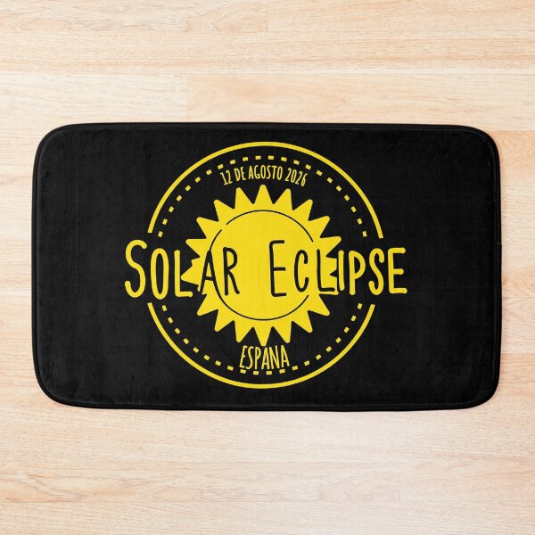 Item preview, Espana 12 de agosto 2026 Solar Eclipse yellow color design designed and sold by EmeraldeaArt.