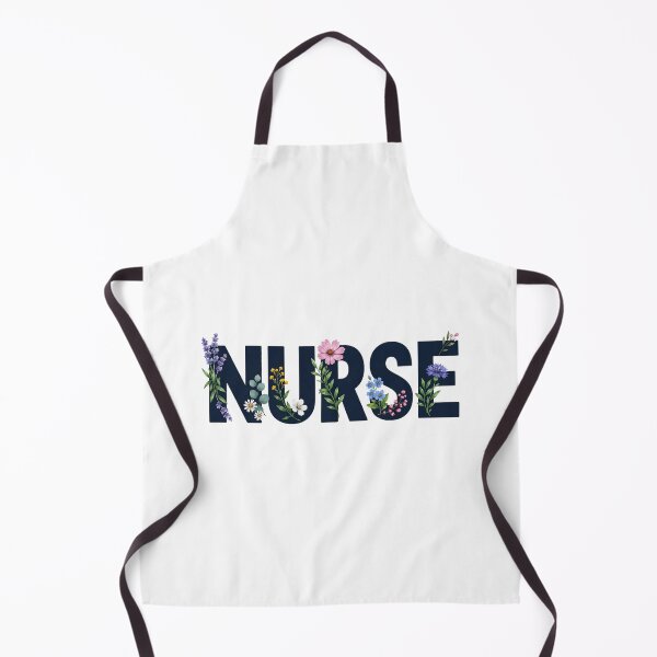 Item preview, NURSE Navy Botanical Typography designed and sold by YNELENT.