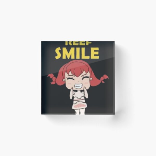 Item preview, KeepSmileAnimeGirl designed and sold by Astrolunarruk.