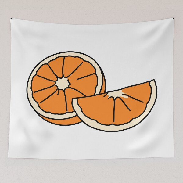 Item preview, Cute Orange Slice Pop Art Illustration designed and sold by Vision Crafted.