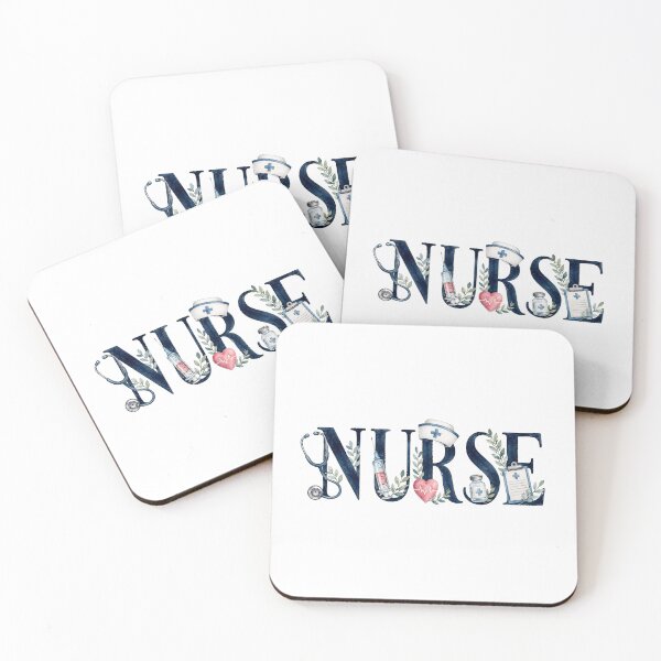 Item preview, NURSE Elegant Watercolor Lettering designed and sold by YNELENT.
