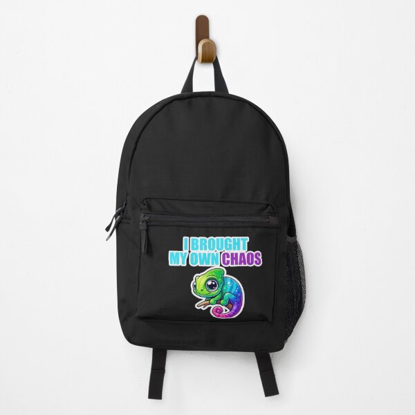 Item preview, I Brought My Own Chaos Cute Chameleon Funny Quote designed and sold by Joshbrowny.