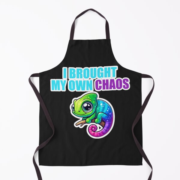 Item preview, I Brought My Own Chaos Cute Chameleon Funny Quote designed and sold by Joshbrowny.