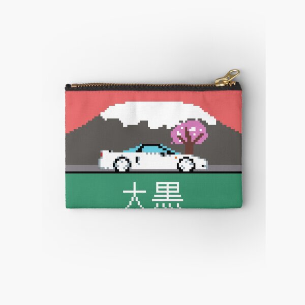 Item preview, Retro JDM Sports Car with Mount Fuji and Cherry Blossom designed and sold by OpenTabsDesigns.