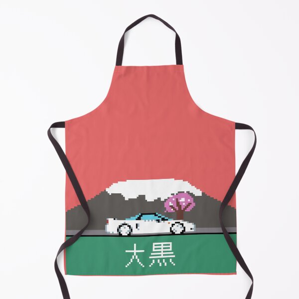Item preview, Retro JDM Sports Car with Mount Fuji and Cherry Blossom designed and sold by OpenTabsDesigns.