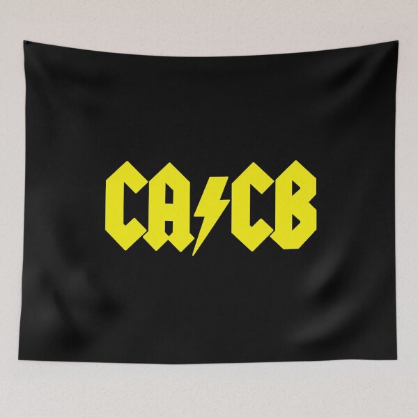 Item preview, CACB Hard Rock Carp Fishing - Funny Parody Logo designed and sold by GeekAnglerStore.