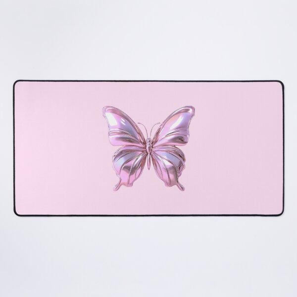 Item preview, Pink Chrome Butterfly 3D Glossy Art designed and sold by jianina-alondra.