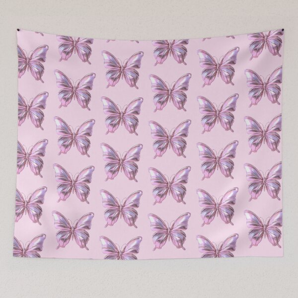 Item preview, Pink Chrome Butterfly 3D Glossy Art designed and sold by jianina-alondra.