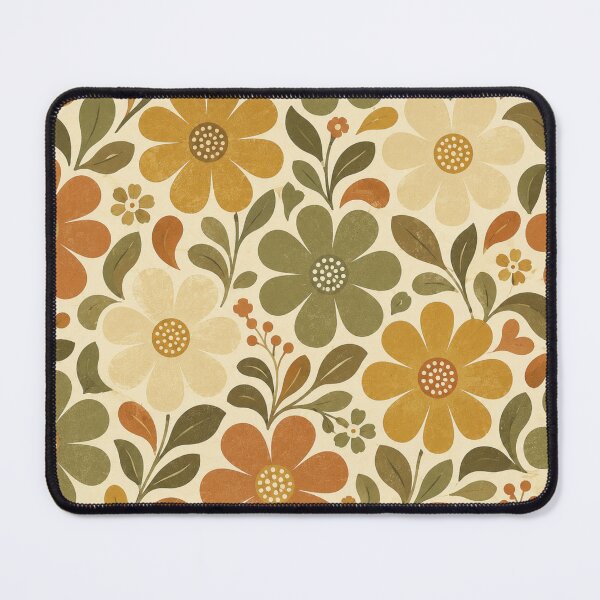 Item preview, Scandinavian Retro Daisy Floral Pattern designed and sold by Golden Era Studio.
