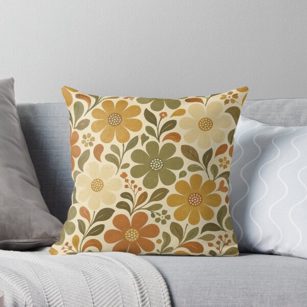 Item preview, Scandinavian Retro Daisy Floral Pattern designed and sold by Golden Era Studio.