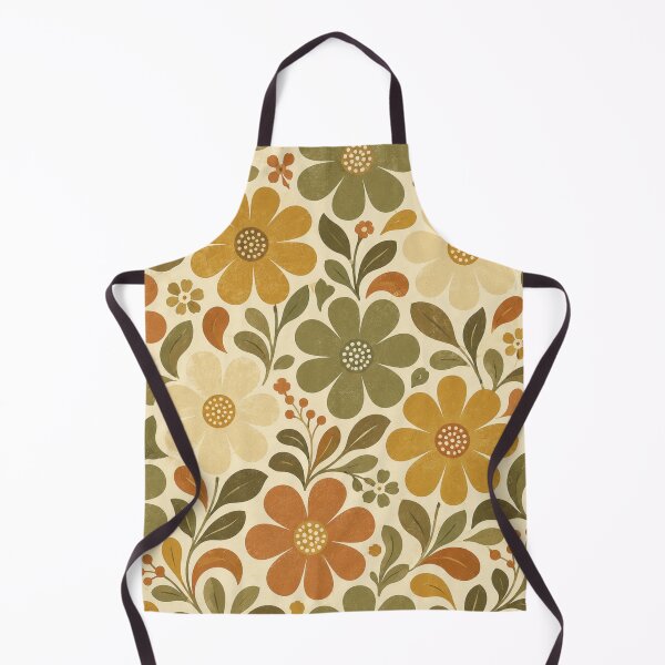 Item preview, Scandinavian Retro Daisy Floral Pattern designed and sold by Golden Era Studio.