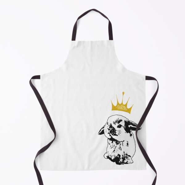 Item preview, Grumpy Bunny - Black and White Rabbit with Crown designed and sold by LittleMissTyne.