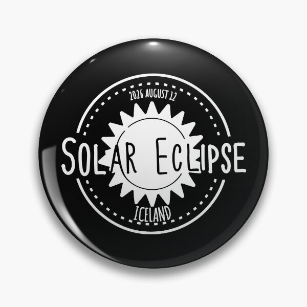 Item preview, Iceland 2026 august 12 Solar Eclipse white color esign designed and sold by EmeraldeaArt.
