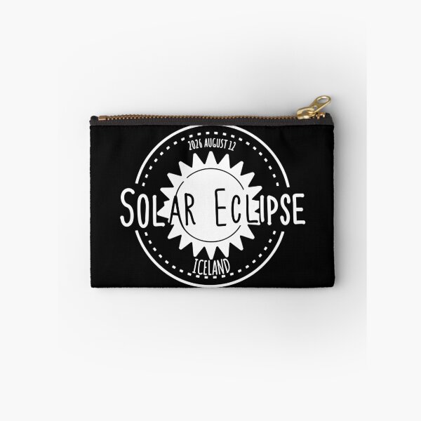 Item preview, Iceland 2026 august 12 Solar Eclipse white color esign designed and sold by EmeraldeaArt.