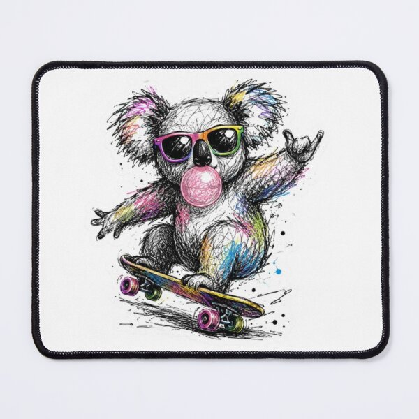 Item preview, Skateboarder Koala with Bubble Gum designed and sold by Snurly.