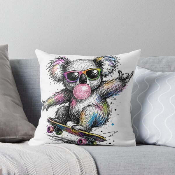 Item preview, Skateboarder Koala with Bubble Gum designed and sold by Snurly.